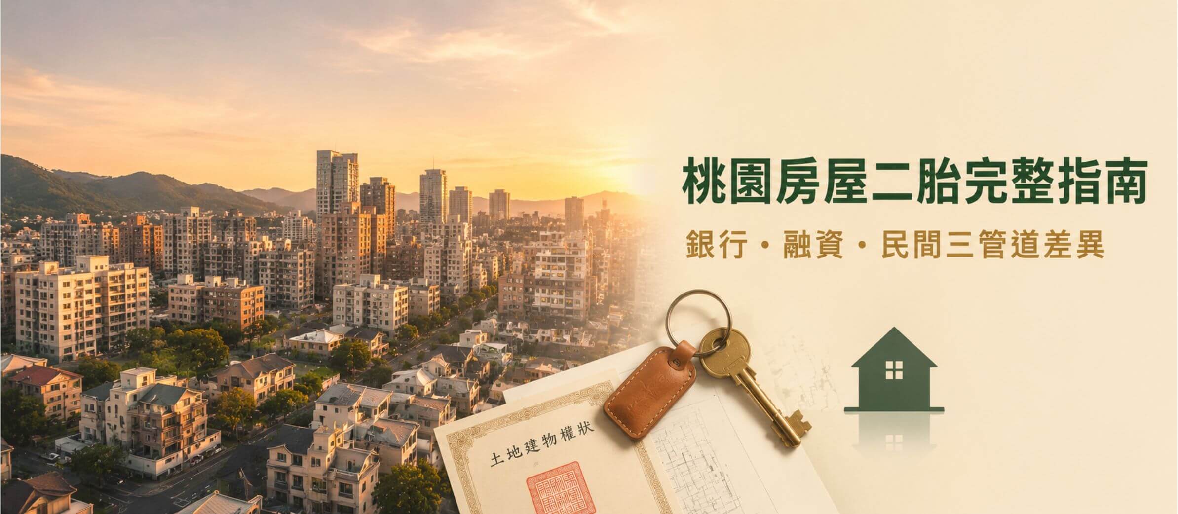 桃園房屋二胎｜完整指南｜銀行、融資、民間三管道、流程、條件及必備文件一次看！