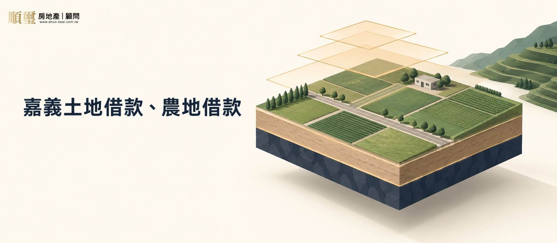 嘉義土地借款、農地借款土地條件分層示意圖