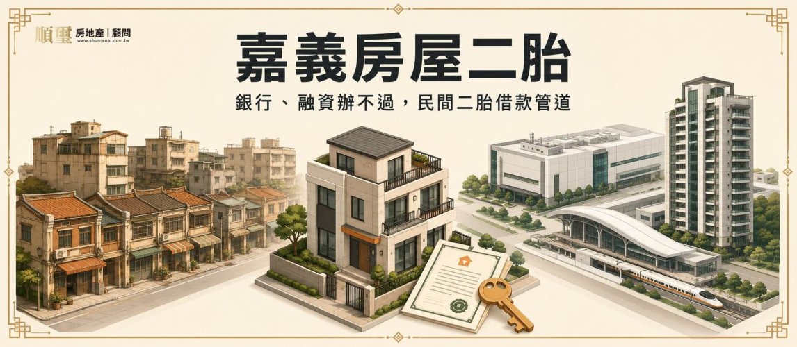 嘉義房屋二胎，銀行融資辦不過時的民間二胎借款管道