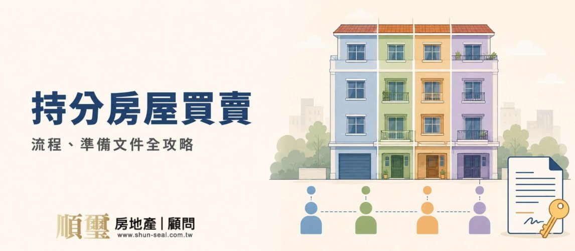 持分房屋買賣完整指南：分別共有與公同共有的處理方式、優先購買權通知、買賣流程全解析